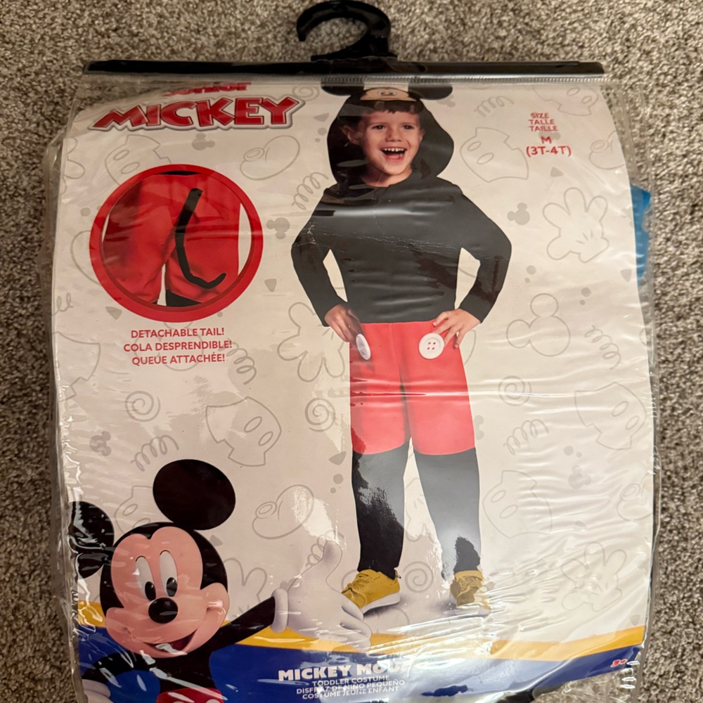 Disney Mickey Mouse Red and Black Costume